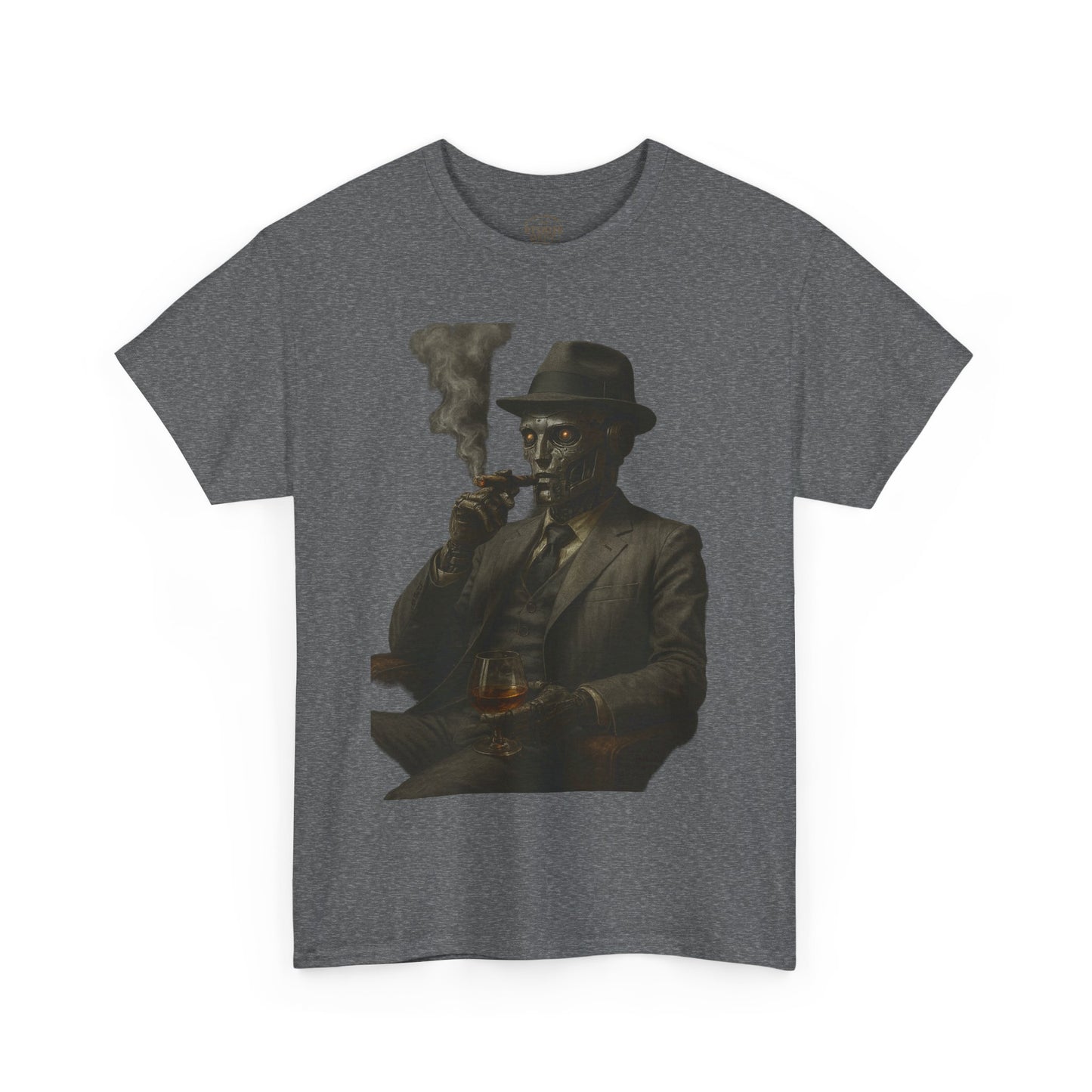 Vintage Style Smoking Man Tee, Unisex Cotton Shirt, Casual Wear, Gift for Him, Retro Graphic Tee, Unique Style T-Shirt