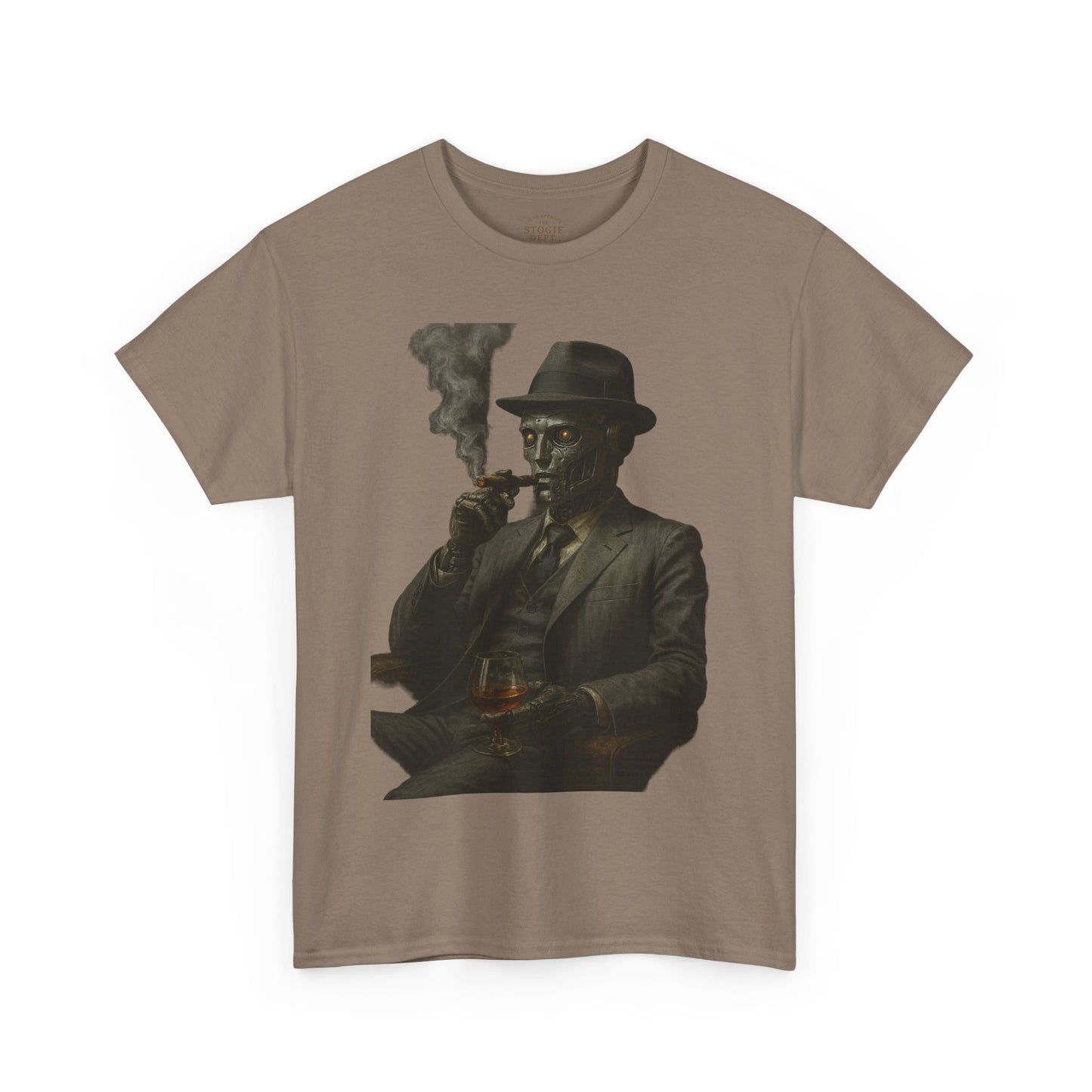 Vintage Style Smoking Man Tee, Unisex Cotton Shirt, Casual Wear, Gift for Him, Retro Graphic Tee, Unique Style T-Shirt