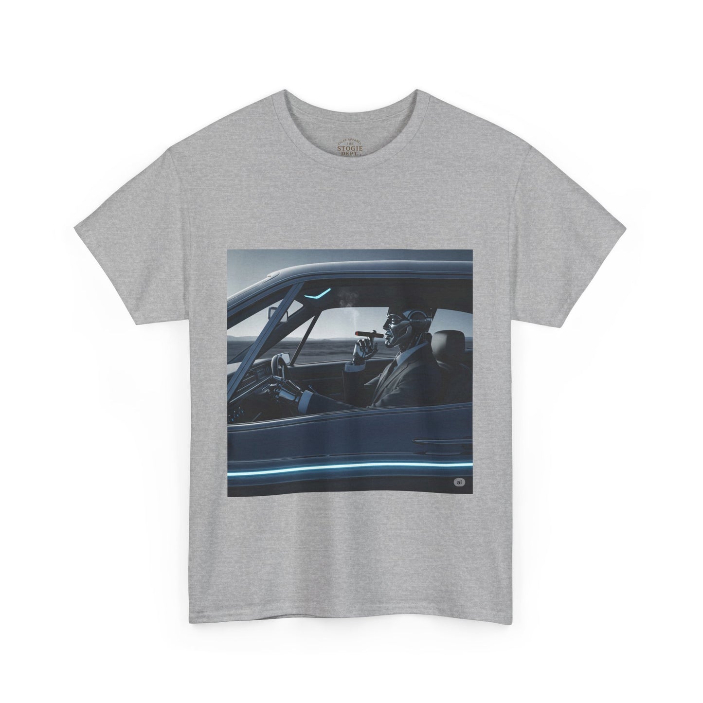 Vintage Car Driver Unisex Heavy Cotton Tee | Retro Graphic Shirt, Casual Wear, Gift for Car Lovers, Streetwear