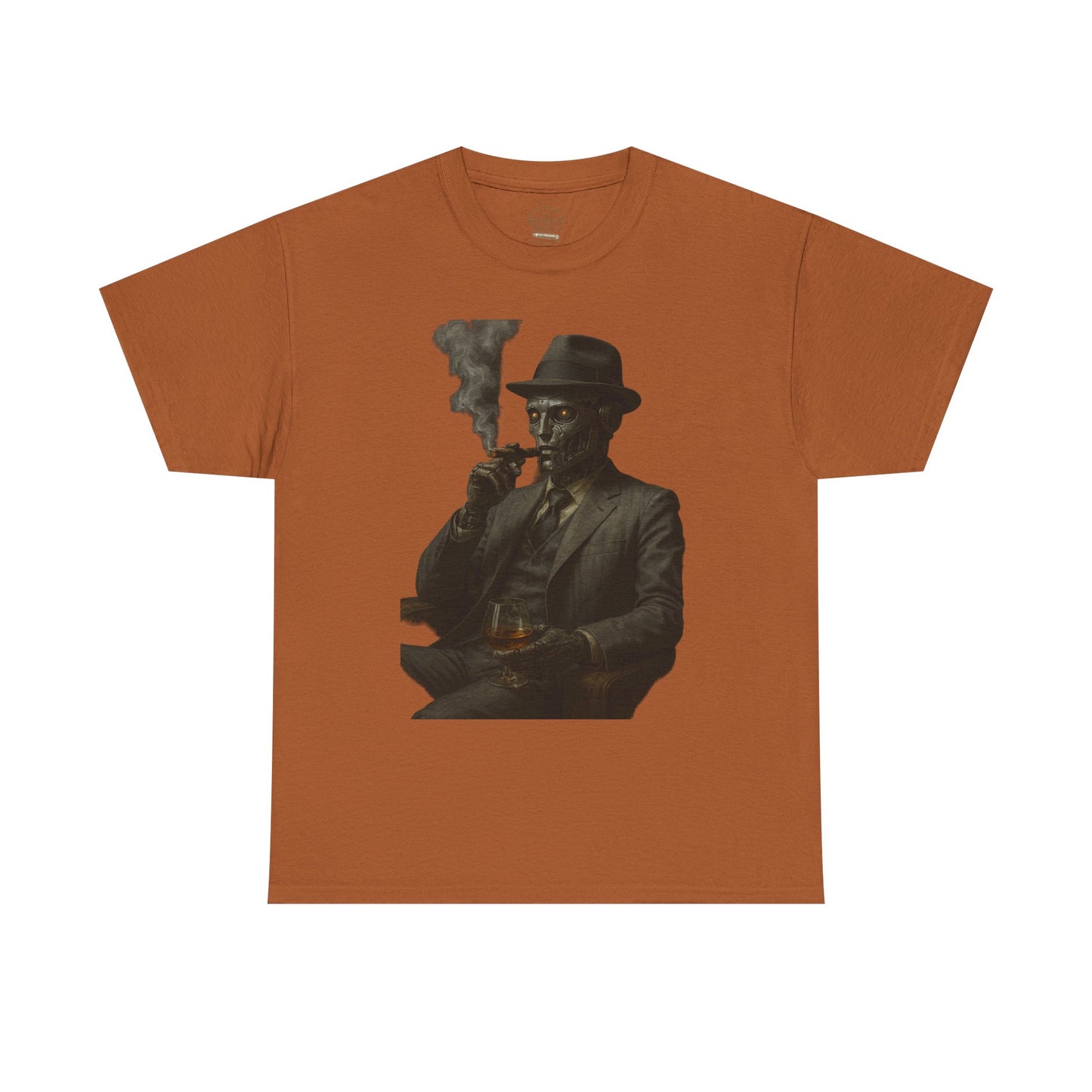 Vintage Style Smoking Man Tee, Unisex Cotton Shirt, Casual Wear, Gift for Him, Retro Graphic Tee, Unique Style T-Shirt