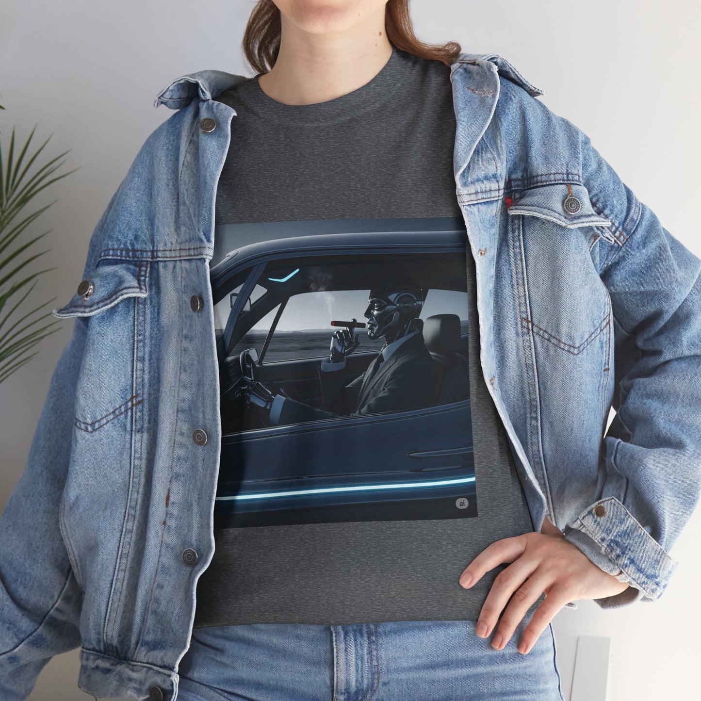 Vintage Car Driver Unisex Heavy Cotton Tee | Retro Graphic Shirt, Casual Wear, Gift for Car Lovers, Streetwear