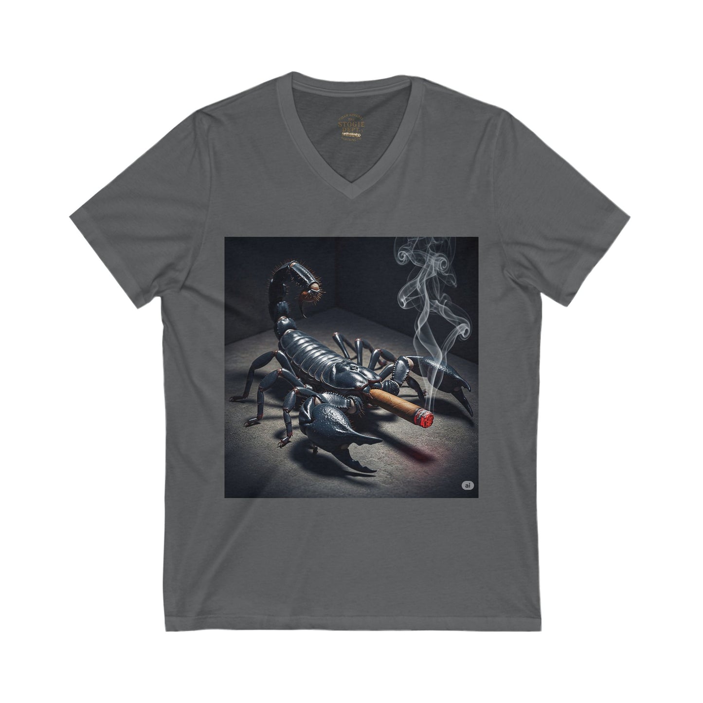 Scorpion Smoke V-Neck Tee,