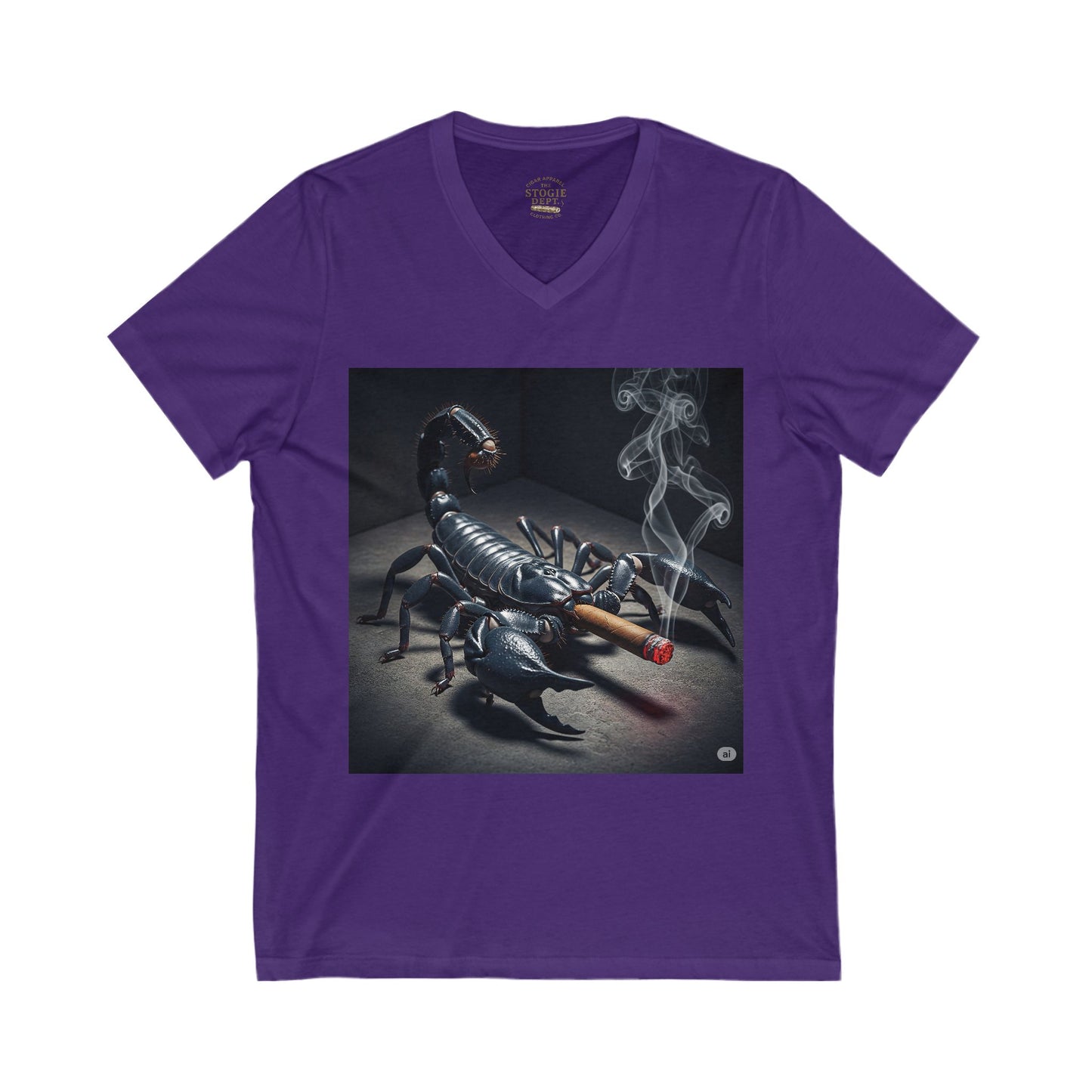 Scorpion Smoke V-Neck Tee,