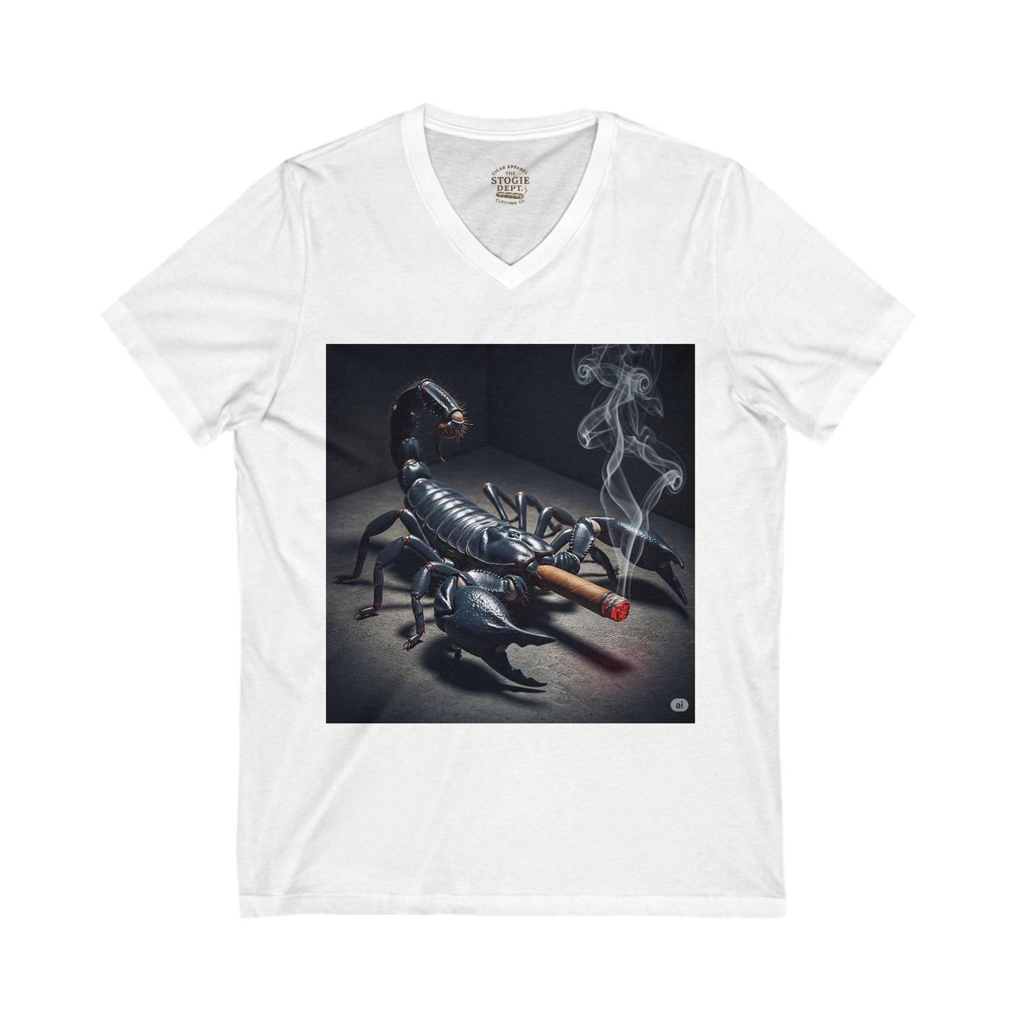Scorpion Smoke V-Neck Tee,