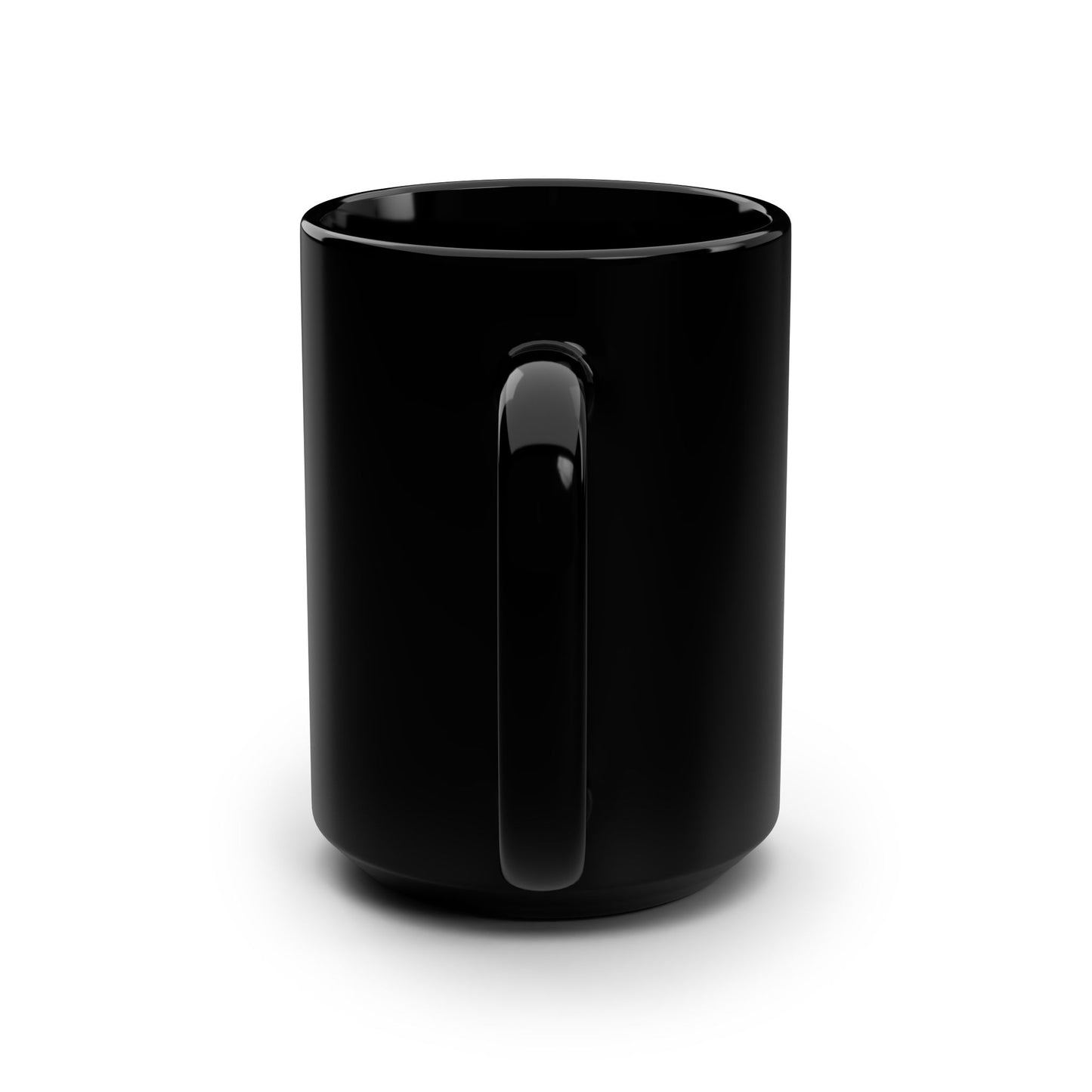 Futuristic Black Mug, 15oz Coffee Cup for Tech Lovers, Robotic Art Design, Gift for Sci-Fi Fans, Unique Kitchen Decor