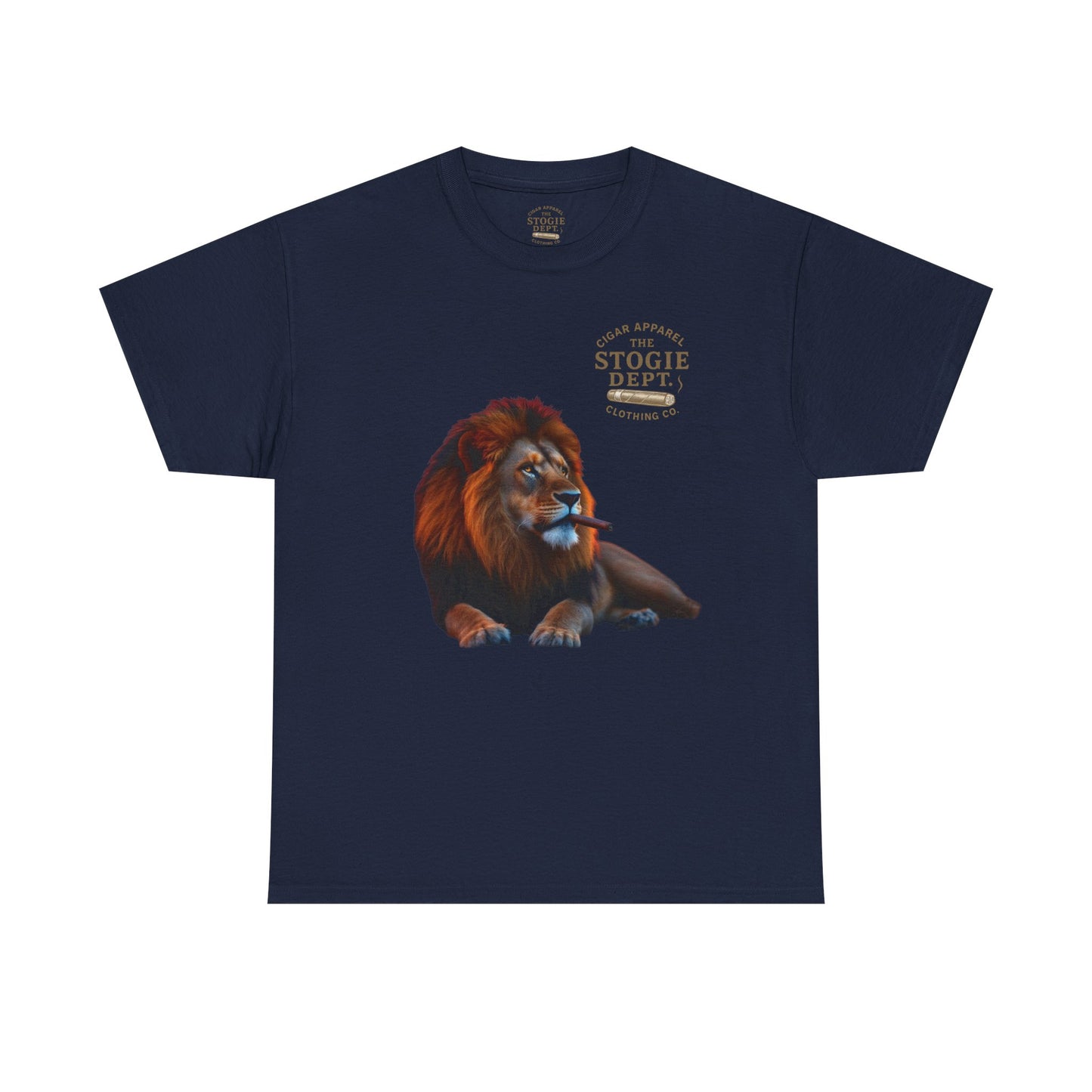 Majestic Lion Graphic Tee - Unisex Heavy Cotton Shirt for Animal Lovers, Relaxed Fit, Gift for Birthdays, Eco-Friendly Fashion