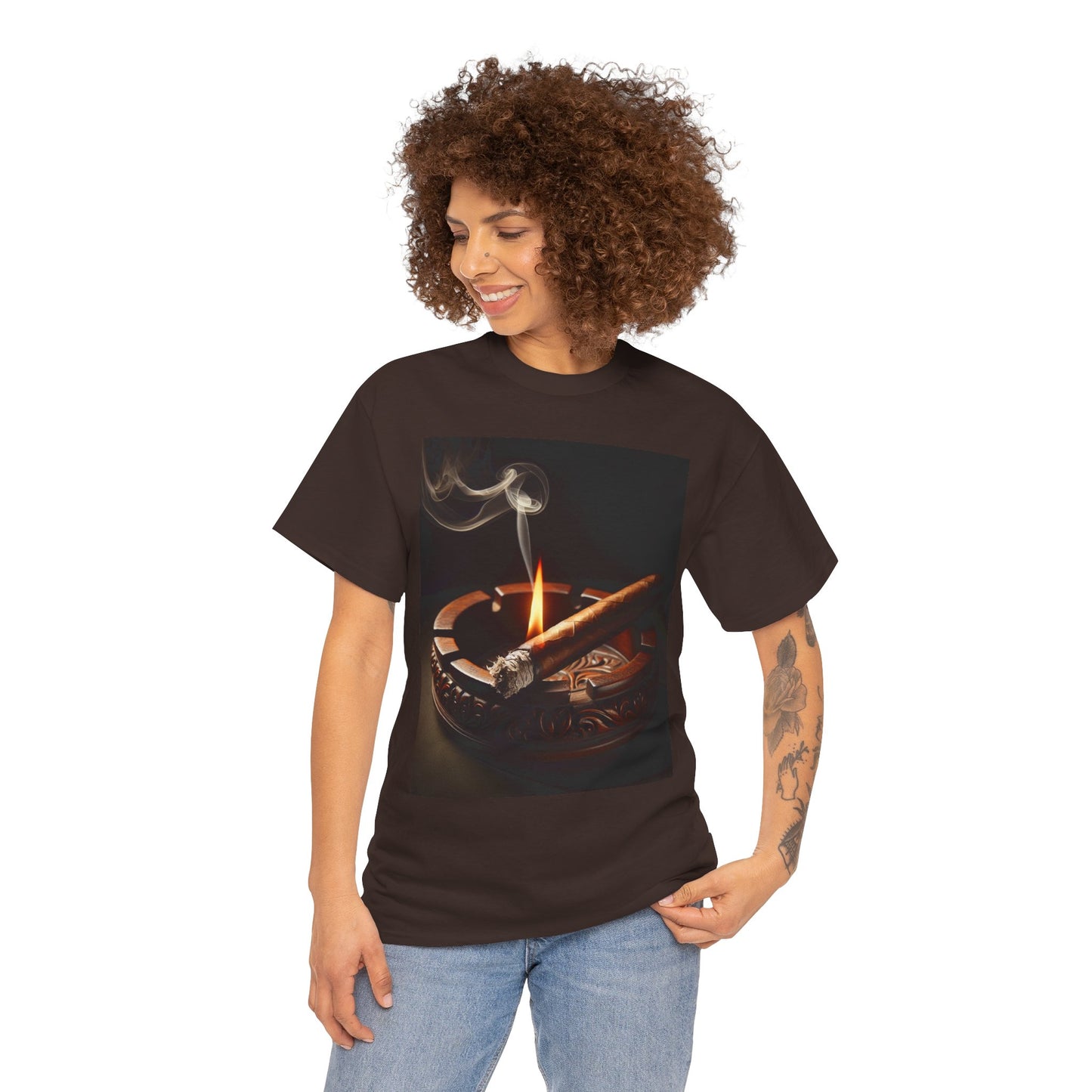 Cigarette Smoke Tee, Vintage Vibe T-Shirt