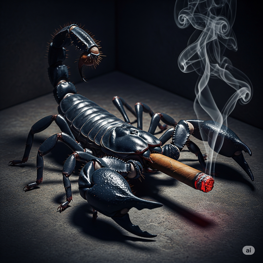 Scorpion Smoke V-Neck Tee,